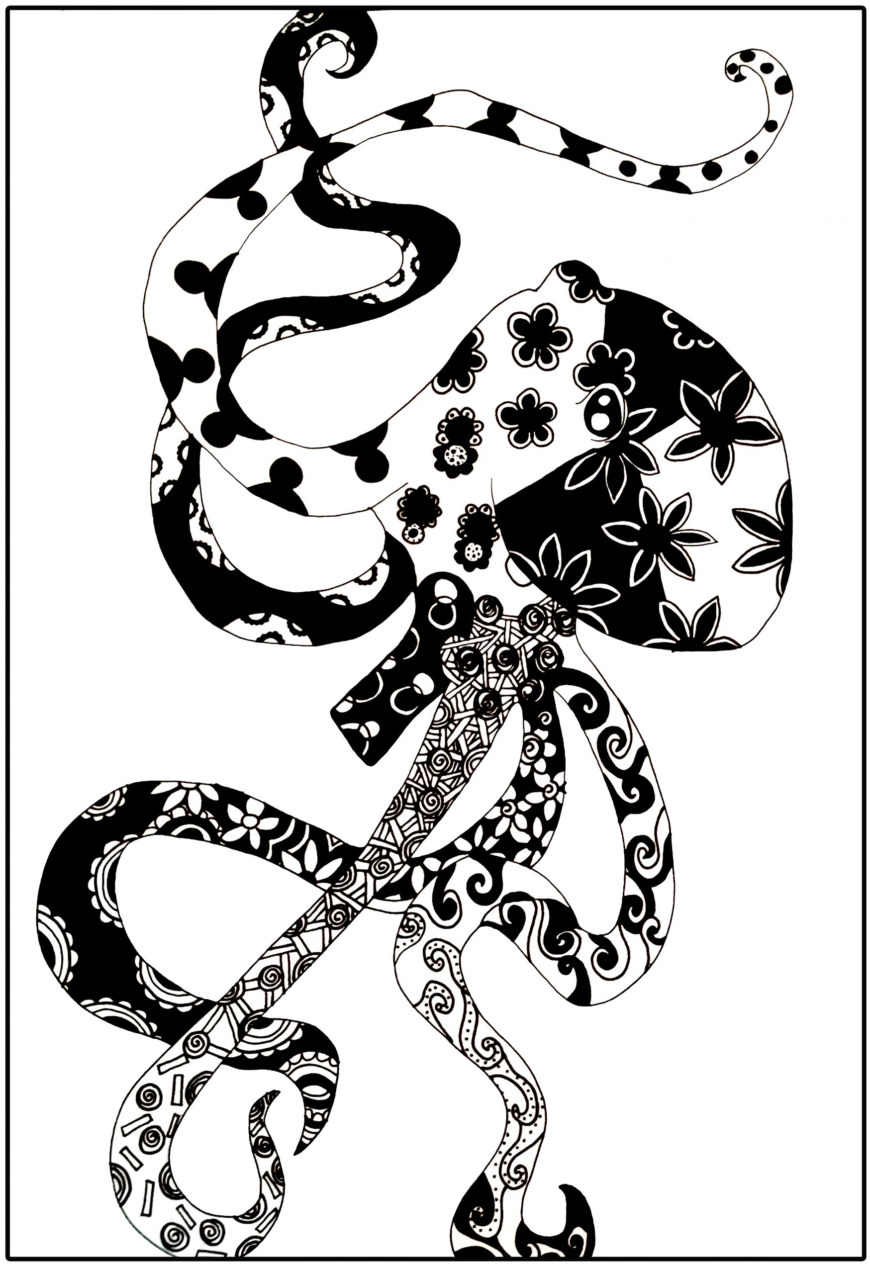 octopus artwork in digital format