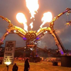 glastonbury festival pyrotechnics