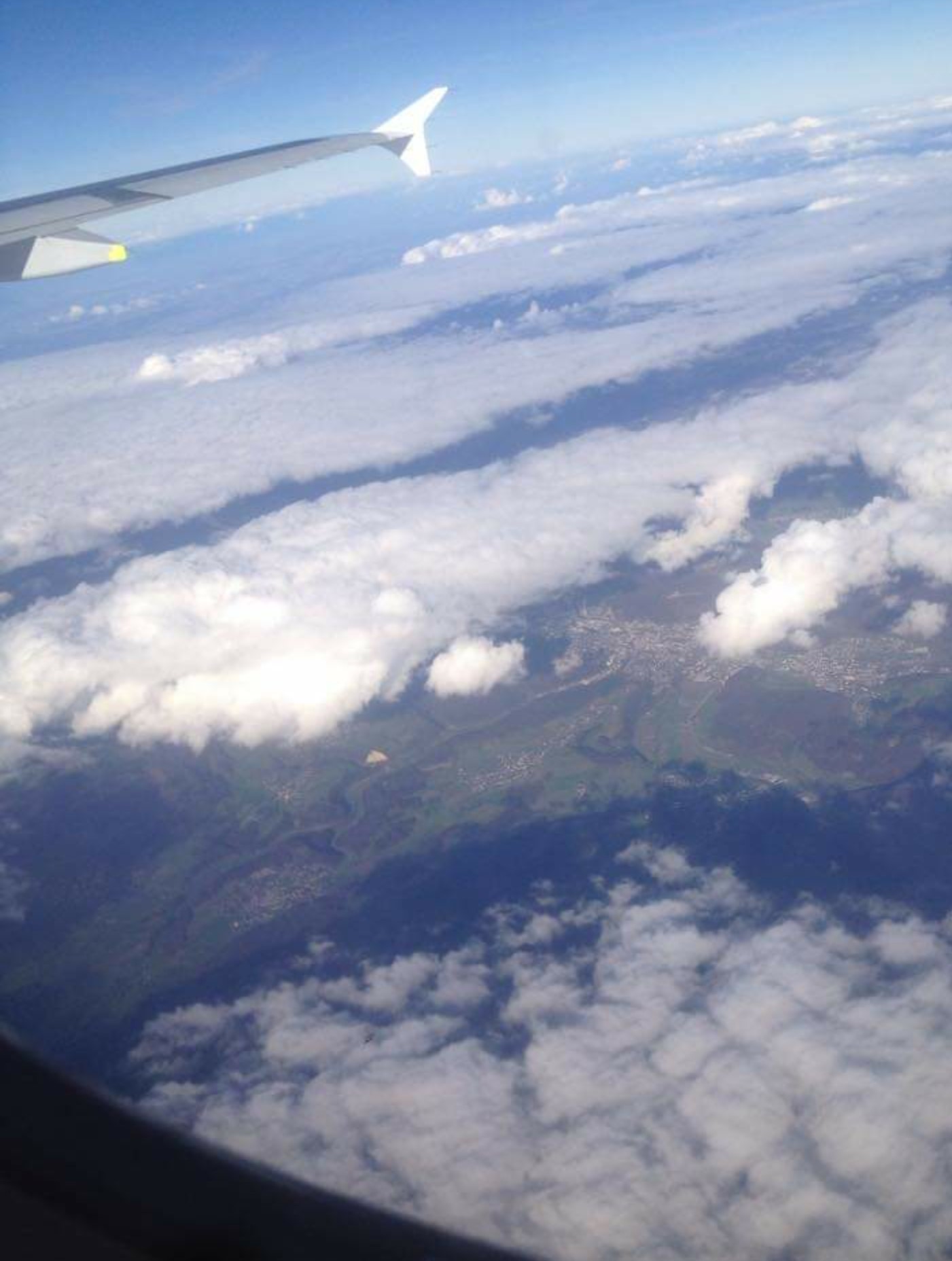 plane journey view